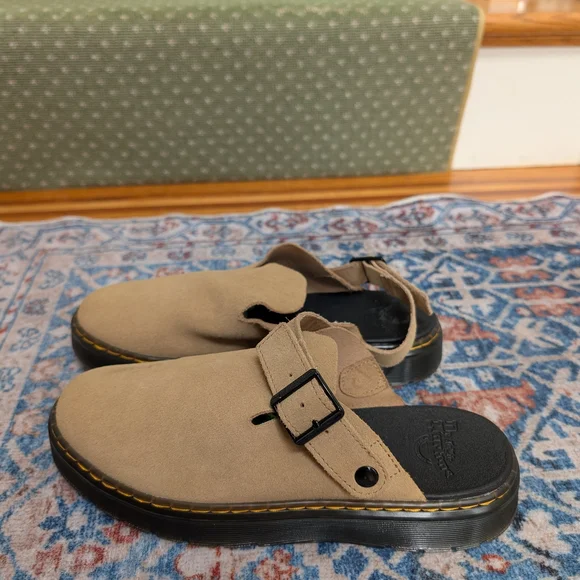 Dr. Martens Carlson Tan Slingback Mules - Picture 3 of 9